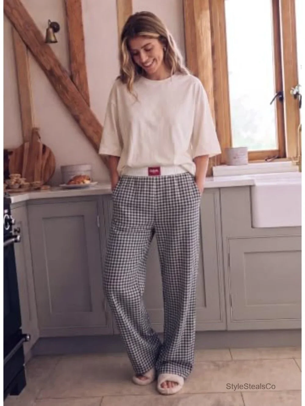 Wide Leg Sweatpants with Pockets High Waisted Loose Lounge Pants